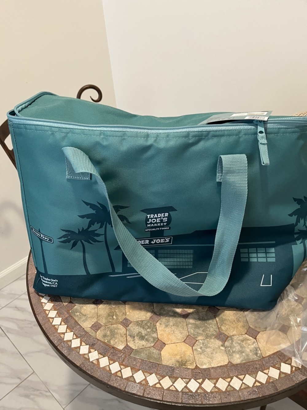 Trader Joe’s Teal Reusable Tote Bag